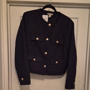 H&M Black Blazer with Gold Buttons